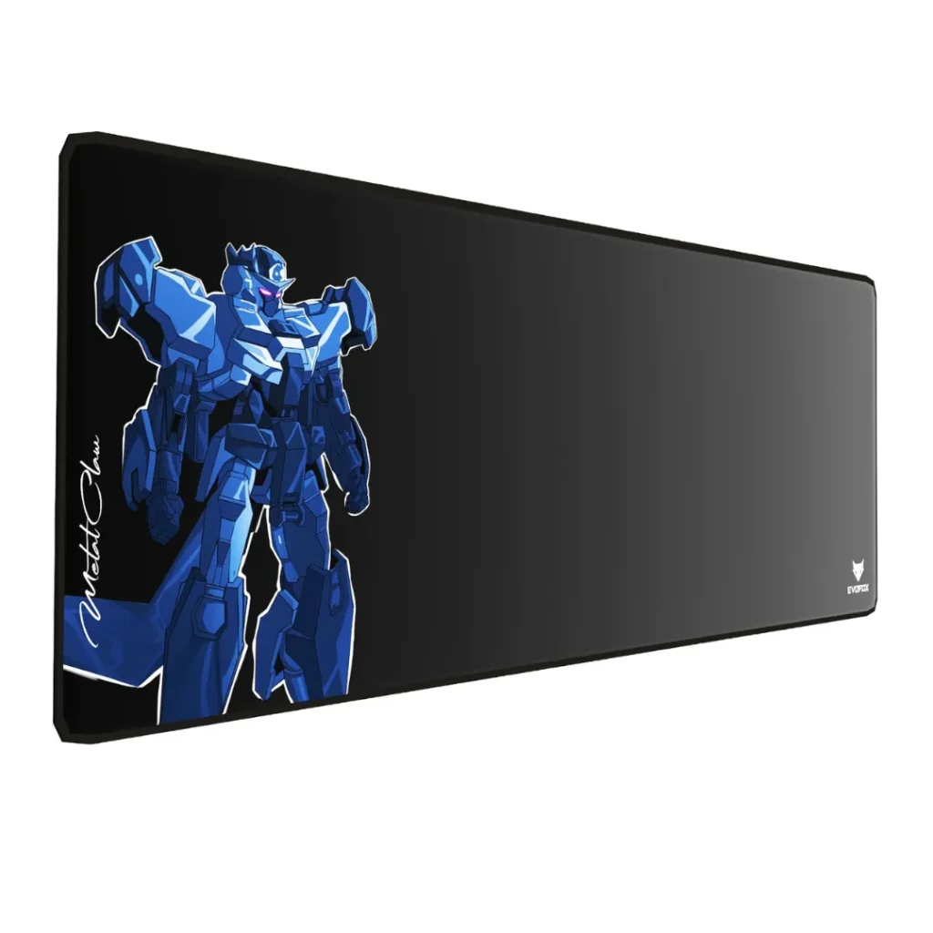 EvoFox Metal Claw X85 DeskpadGaming Mouse Pad with Micro-Textured Speed Surface, Non-Slip Rubber Base, Anti-fray Stitched Edges and Washable Surface [850 x 300 mm] XXL Size